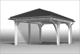 Carport Walmdach