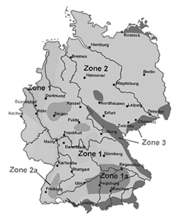 Schneelast Karte Deutschland